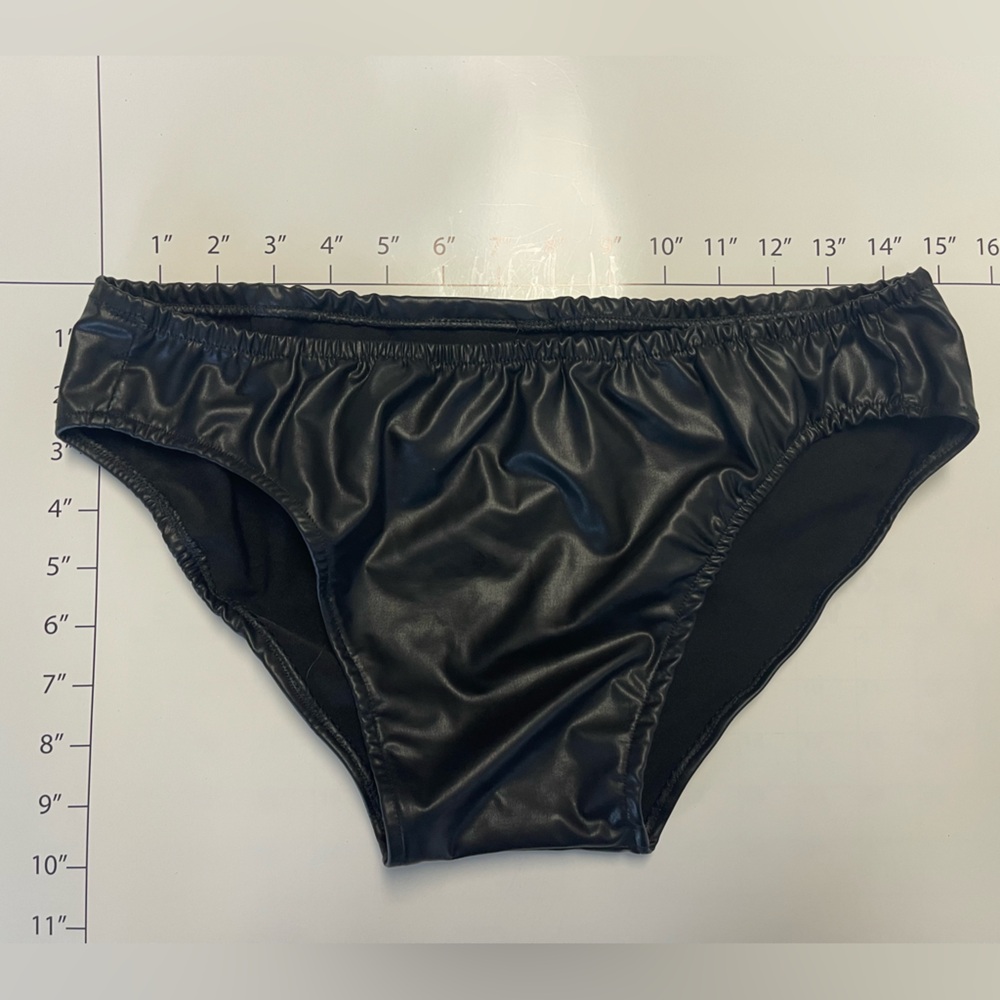 Men’s pleather swim bikini 36”, great condition